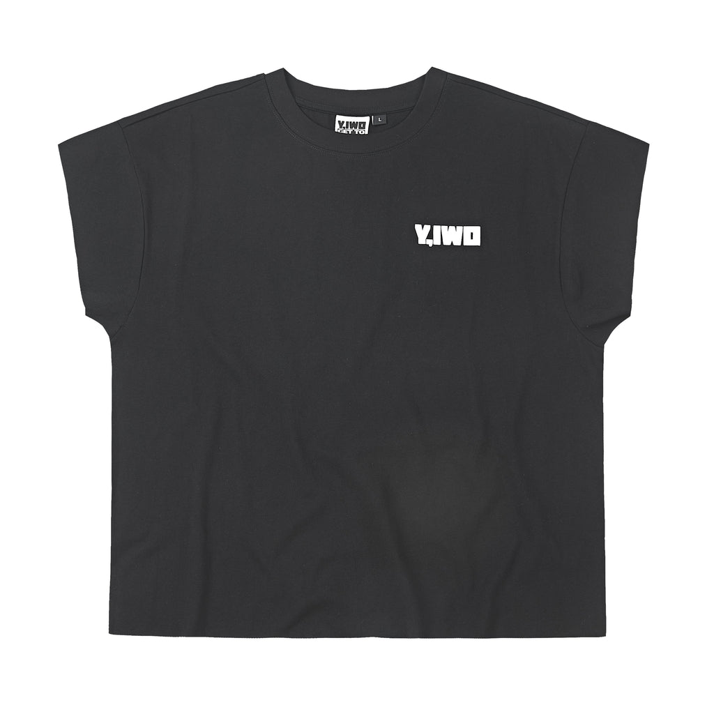 Strong: "Totally Awesome" Cropped Cap Sleeve Tee