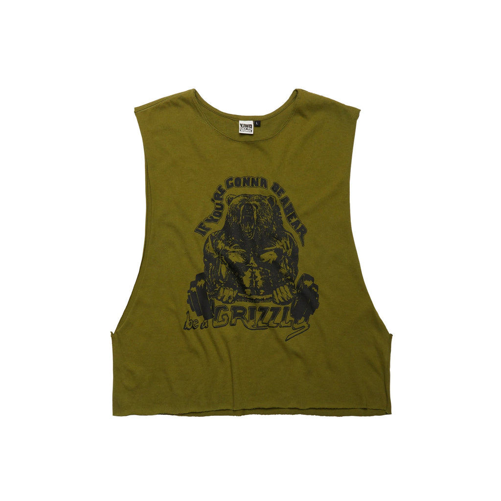 Shredded: "Be a Grizzly" Cropped Side Cut Tee