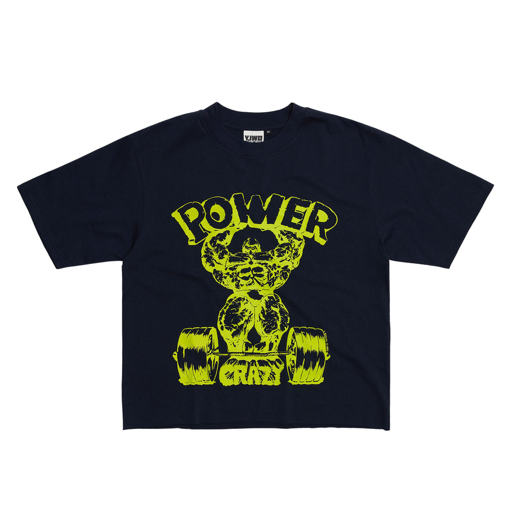 Strong: "Power Crazy" Cropped Tee