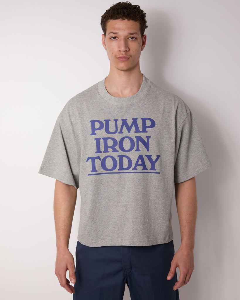 Lessons: "Pump Iron Today" Crop Tee