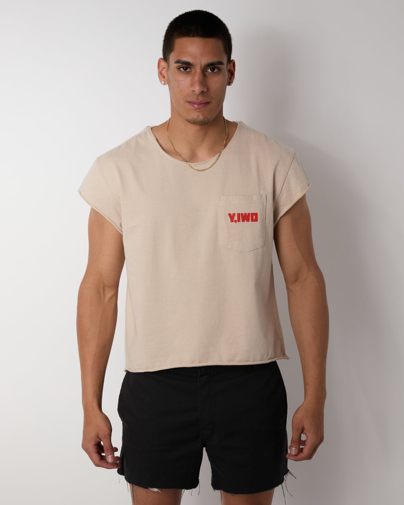 Shredded: "Tough Times" Cropped Cap Sleeve Tee