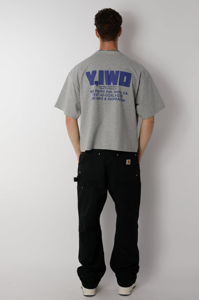 Lessons: "Pump Iron Today" Crop Tee