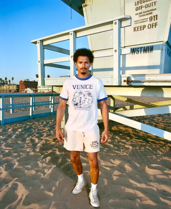 Venice Beach "Worked Out" Ringer Tee