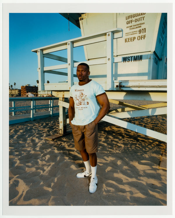 Venice Beach "Babes, Biceps" Ringer Tee