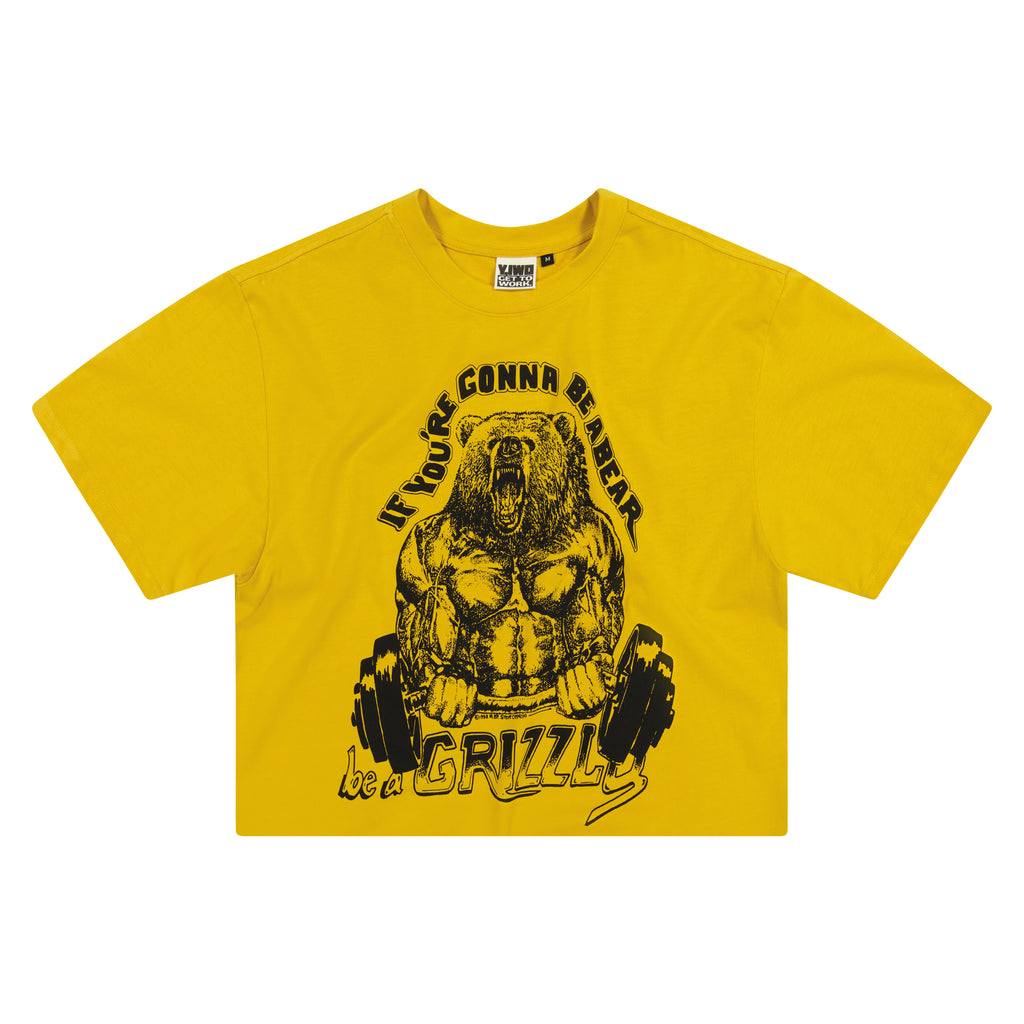 Strong: "Be A Grizzly" Cropped Tee