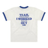 Venice Beach "Worked Out" Ringer Tee