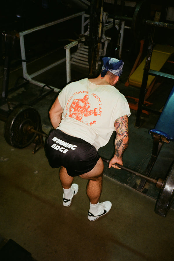 Shredded: "Tough Times" Cropped Cap Sleeve Tee