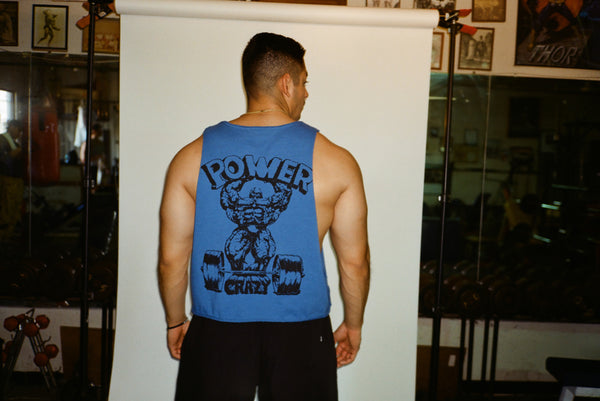 Shredded: "Power Crazy" Cropped Side Cut Tank