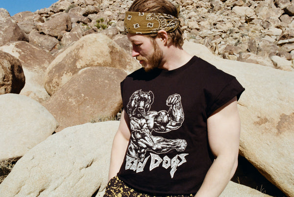 Strong: "Bad Dogs" Cropped Cap Sleeve