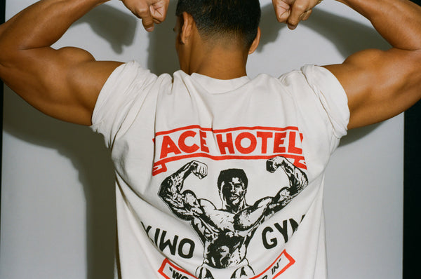 Ace Hotel "He Works Out" Pocket Tee