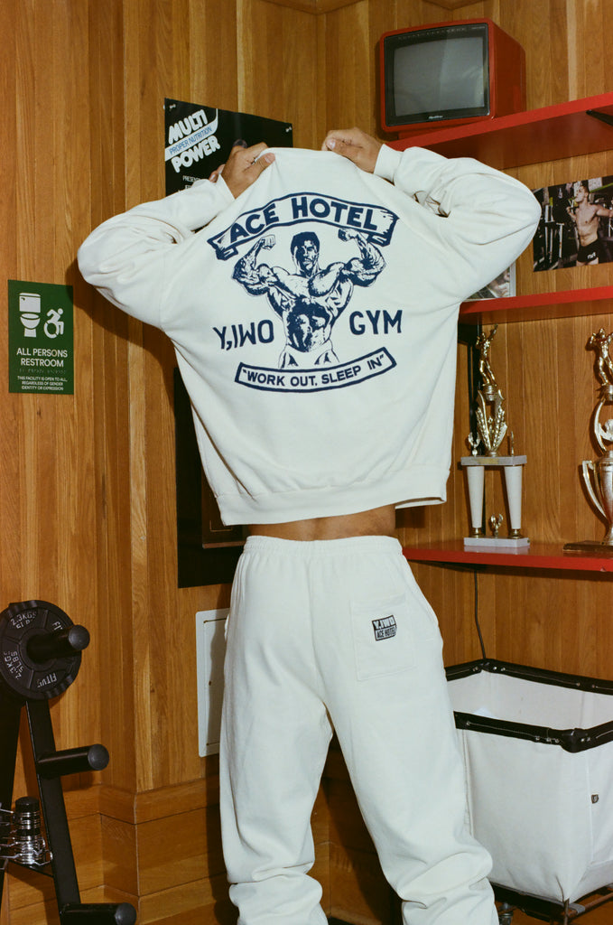 Ace Hotel "He Works Out" Crewneck