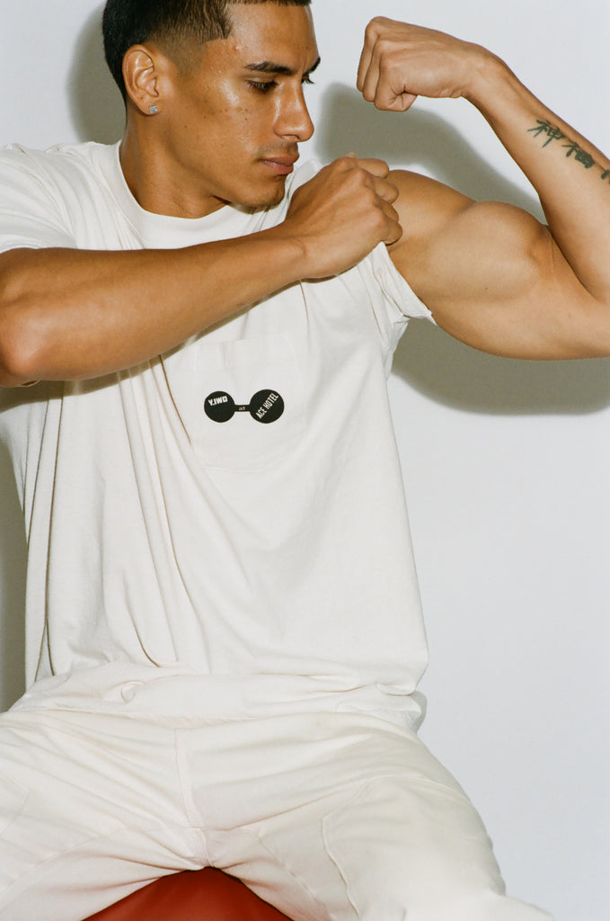 Ace Hotel "She Works Out" Pocket Tee