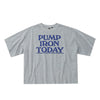 Lessons: "Pump Iron Today" Crop Tee