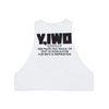Strong: POWER Cropped Side Cut Tee