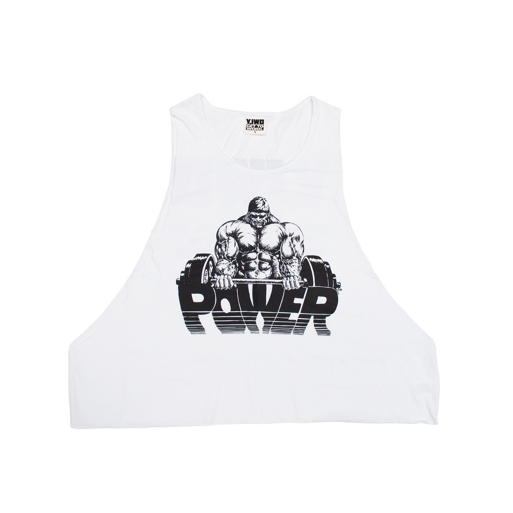Strong: POWER Cropped Side Cut Tee