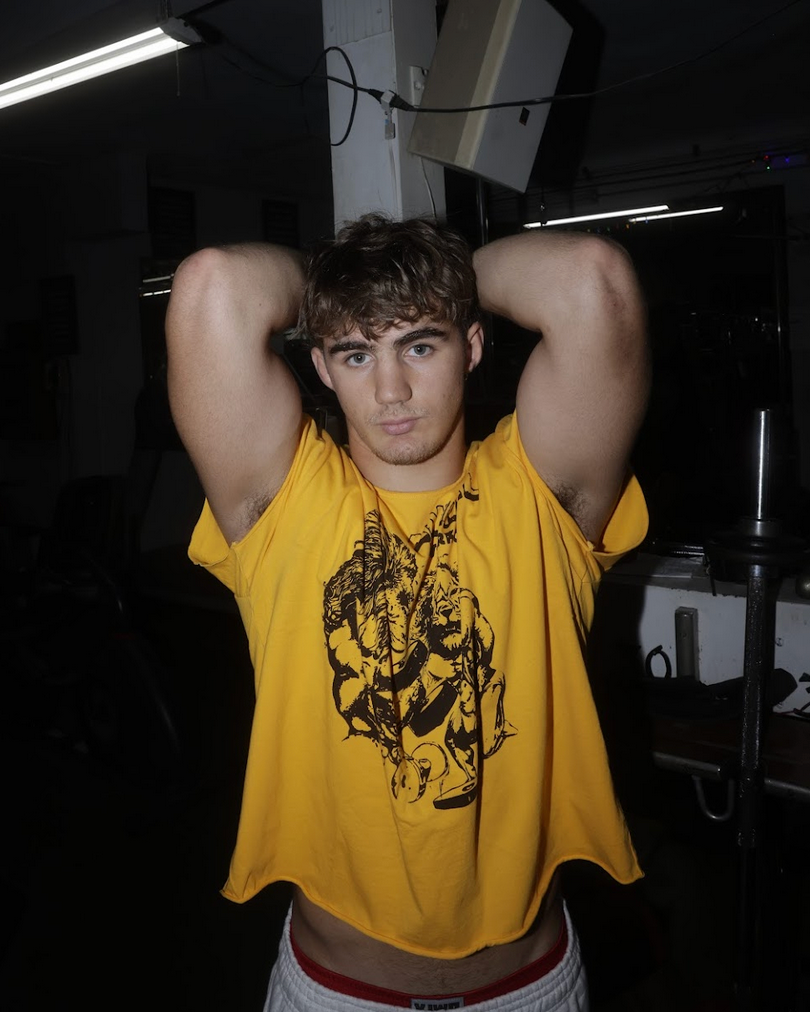 Shredded: "Animal Workouts" Cropped Cap Sleeve Tee