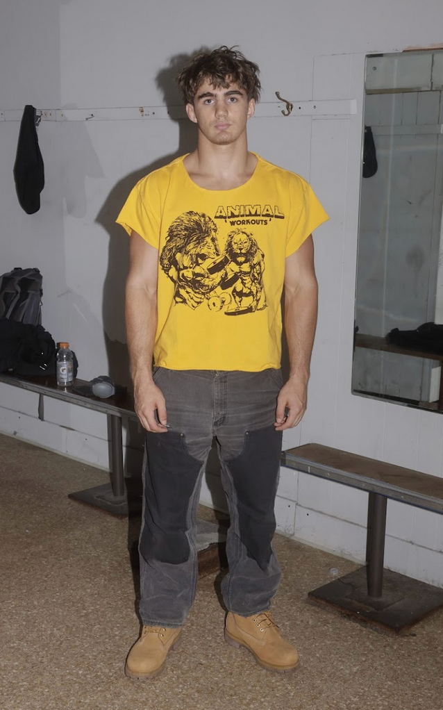 Shredded: "Animal Workouts" Cropped Cap Sleeve Tee
