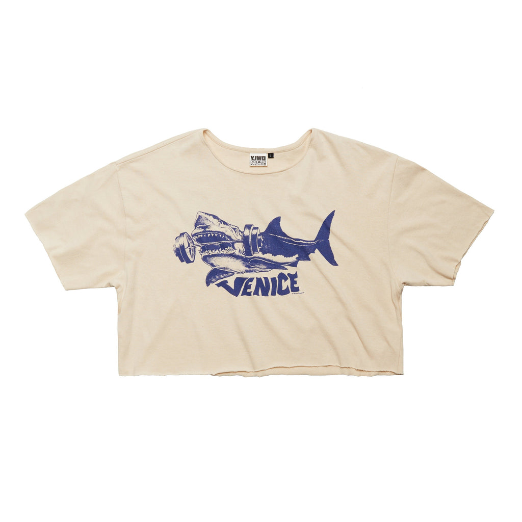 Shredded: "Venice Shark" Mid Crop Tee