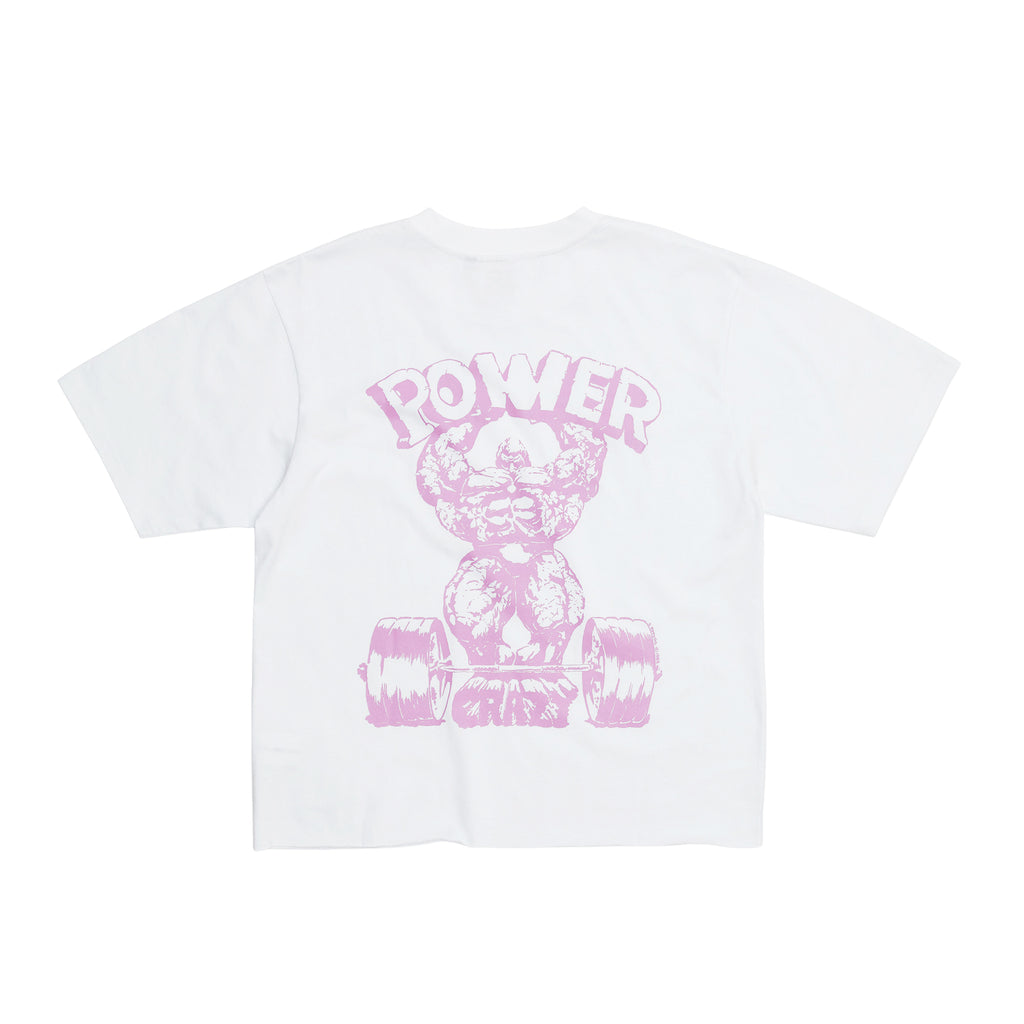 Strong: "Power Crazy" Cropped Tee
