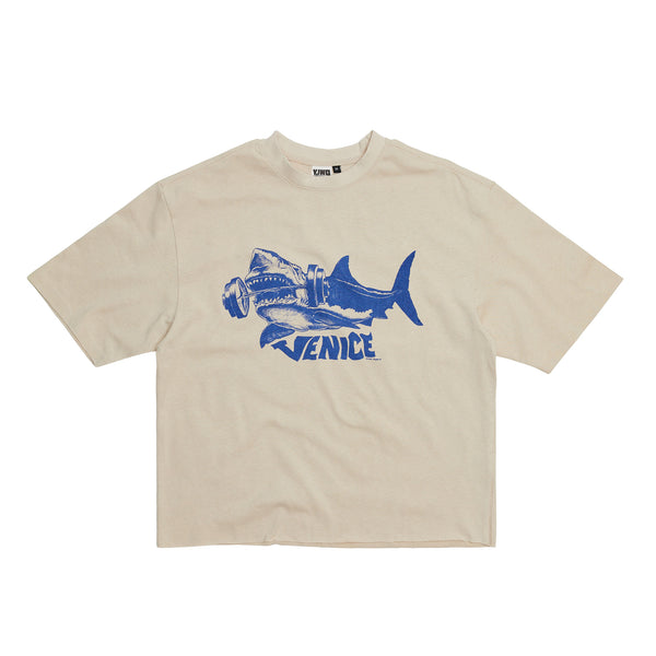 Strong: "Venice Shark" Cropped Tee