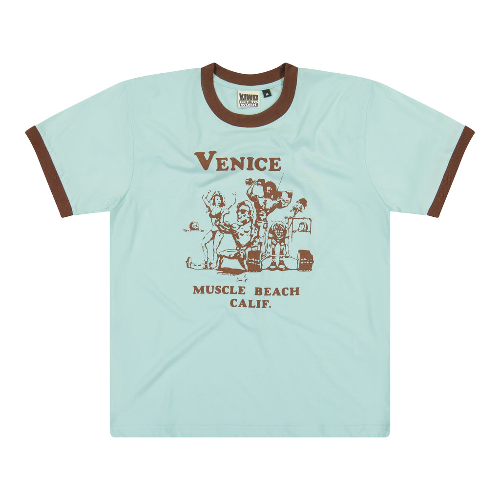 – I Out Work Ringer Tee Venice Yeah \